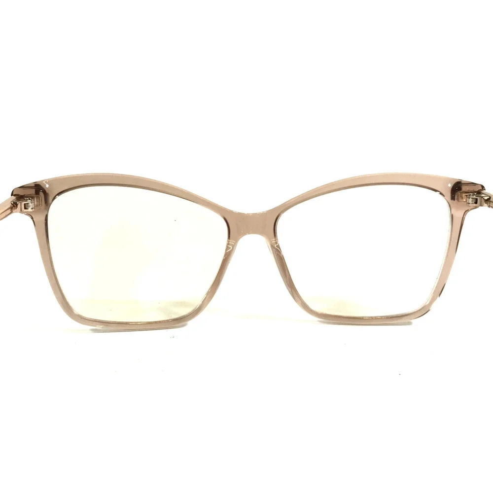Tom Ford Eyeglasses Frames TF5687-B 045 Clear Light Brown Gold Cat Eye 56-14-140